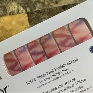 Color street painted dawn shimmery nail strips